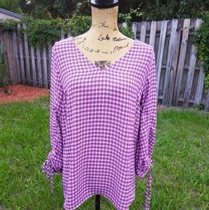 Como Blu Printed Blouse (Medium)